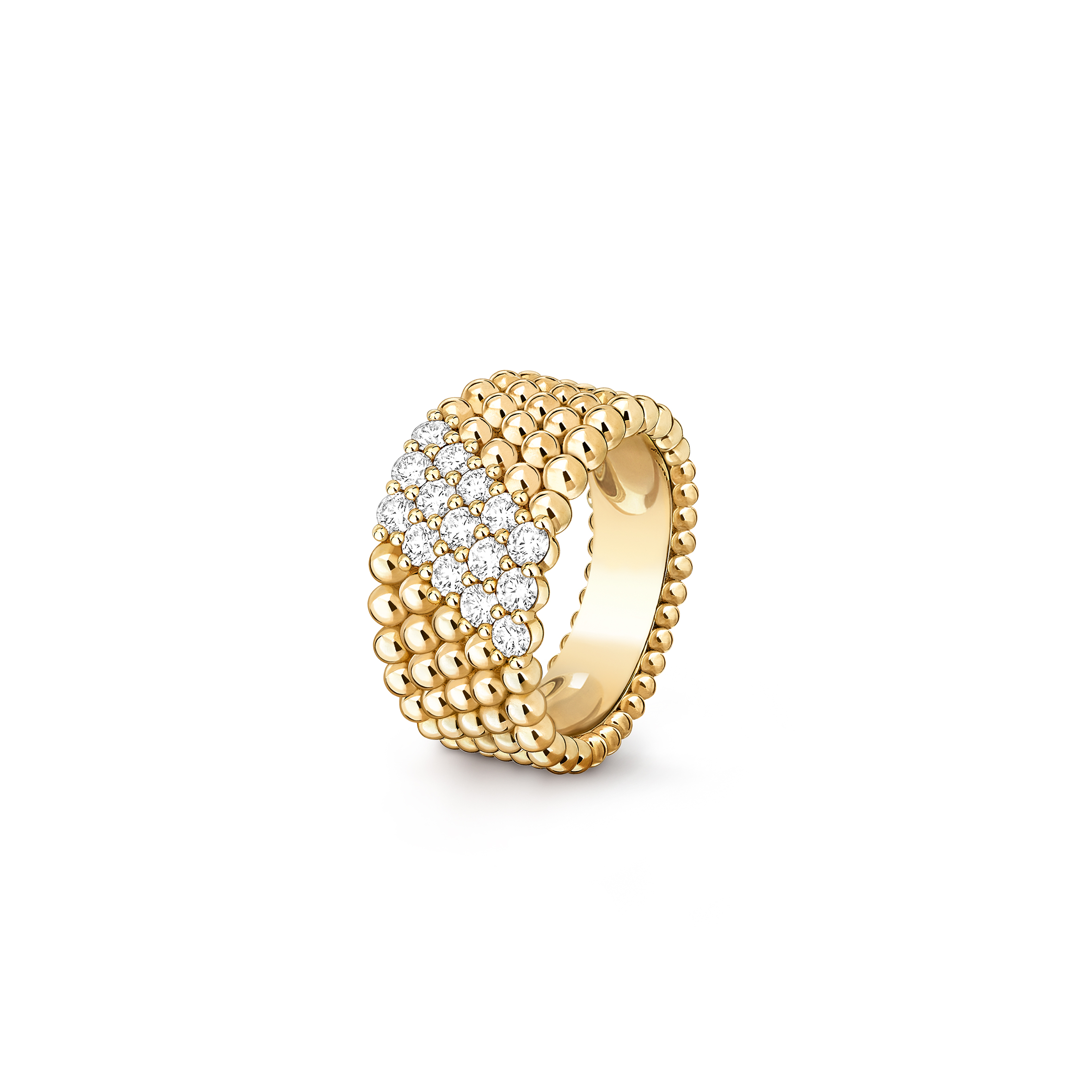 VAN CLEEF ARPELS PERLÉE DIAMONDS RING, 5 ROWS VCARP7UT00